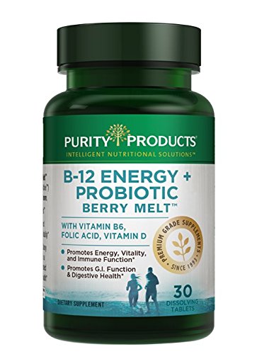 Product Cover B-12 Energy Melts + Probiotics, 30 Tablets - from Purity Products