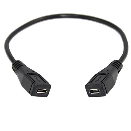 Product Cover Inovat 25cm USB 2.0 Micro 5pin 5p Female to Female Socket Short Extension Adapter Cable