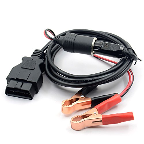 Product Cover VSTM OBD II Vehicle ECU Emergency Power Supply Cable Memory Saver (3Meter) with Alligator Clip-On 12V Car Battery Cigarette Lighter Power Extension Socket