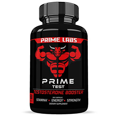 Product Cover Prime Labs - Men's Test Booster - Natural Stamina, Endurance and Strength Booster - 60 Caplets