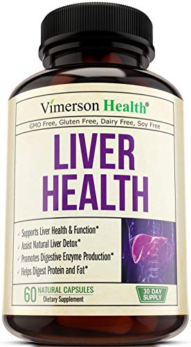 Product Cover Liver Health Detox Support Supplement. Natural Herbal Blend with Artichoke Extract, Milk Thistle, Turmeric, Ginger, Beet Root, Alfalfa, Zinc, Choline, Grape and Celery Seed. 60 Capsules