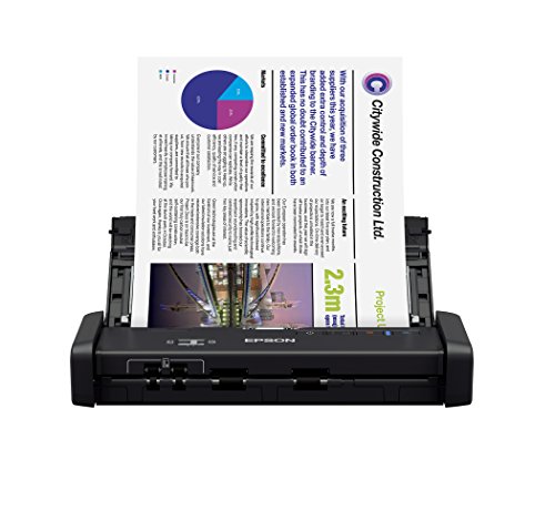 Product Cover Epson Workforce ES-200 Color Portable Document Scanner with ADF for PC and Mac, Sheet-fed and Duplex Scanning