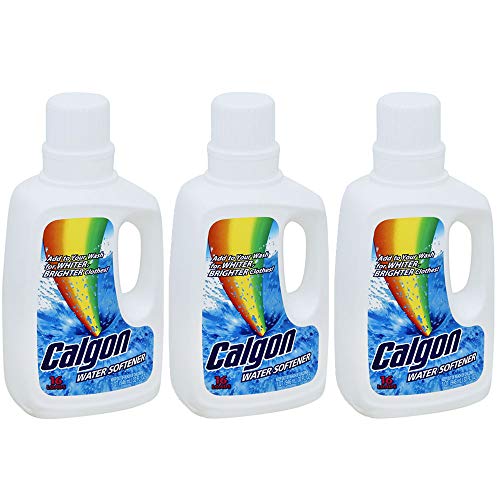 Product Cover Calgon Liquid Water Softener, 32 fl oz Bottle, Laundry Detergent Booster, Brighter Clothes (Pack of 3)