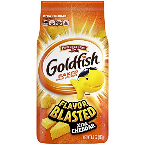 Product Cover Pepperidge Farm Goldfish Flavorblasted Xtra Cheddar Crackers, 6.6 Ounce Bags,  6 Count