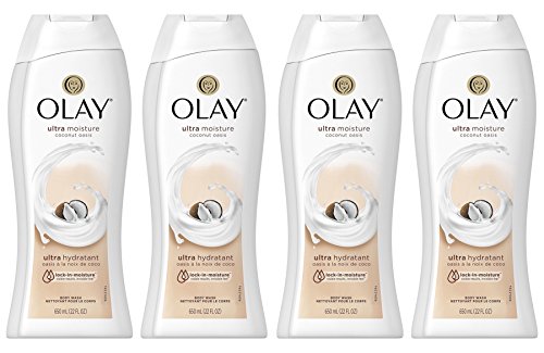 Product Cover Olay Ultra Moisture Coconut Oasis Body Wash, for Smooth and Healthy Looking Skin, 22 Fl Oz (Pack of 4)