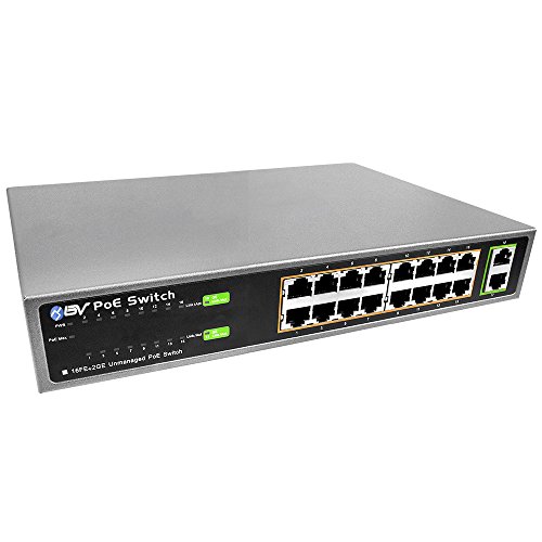 Product Cover BV-Tech 18 Ports PoE/PoE+ Switch (16 PoE+ Ports | 2 Gigabit Ethernet uplink) - 19