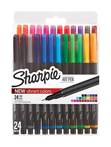 Product Cover Sharpie Art Pens, Fine Point, Assorted Colors, 24 Count (1983967)