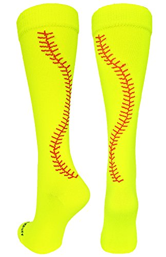 Product Cover MadSportsStuff Softball Socks with Stitches Over The Calf (Multiple Colors)