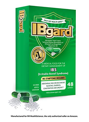 Product Cover IBgard® for The Dietary Management of Irritable Bowel Syndrome (IBS) Symptoms Including, Abdominal Pain, Bloating, Diarrhea, Constipation†*, 48 Capsules