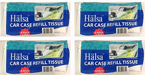 Product Cover Halsa Auto Visor Tissue Refills for Tempo Visor (4 Bags (Total of 12 Refills))