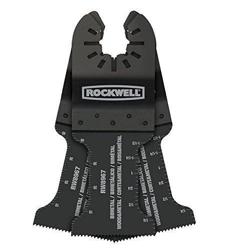 Product Cover Rockwell RW8967.3 Sonicrafter Oscillating Multitool Extended Life Bimetal Wood & Nail End Cut Blade (3-Pack), 1-3/8