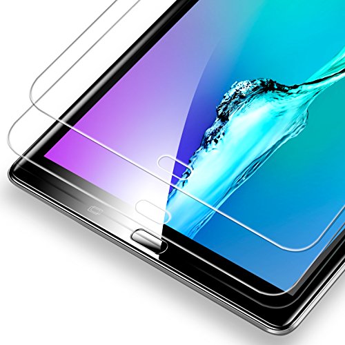 Product Cover ESR Screen Protector for Samsung Galaxy Tab A 10.1 (2016 Release), [SM-T585(T580/T580N)], [2 Pack] 0.33mm [9H Tempered Glass][Bubble-Free] Anti-Scratch Anti-Fingerprint/Oil/Smudge