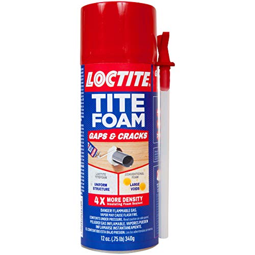 Product Cover Loctite TITEFOAM Insulating Foam Sealant, Case of Twelve 12 Ounce Cans (1988753-12)