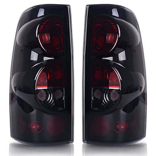 Product Cover Taillights Tail Lamps For Chevy Chevrolet Silverado 1500 2500 3500 1999-2006 & 2007 with Classic Body Style GMC Sierra 1500 2500 3500 1999-2002 (Do Not Fit Barn Door/Stepside Models) ATTL0203