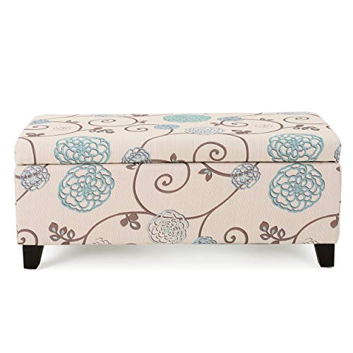 Product Cover Christopher Knight Home Living Brenway Pattern Fabric Storage Ottoman, 19.00