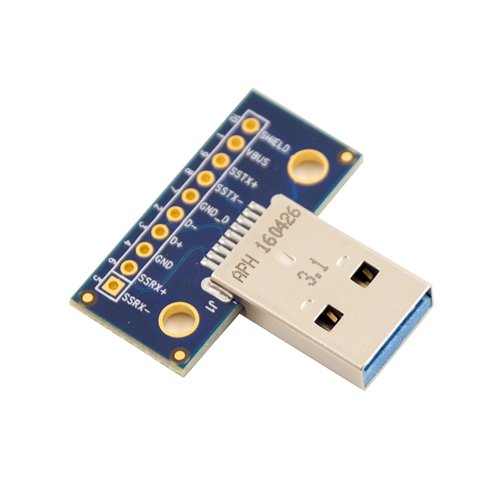 Product Cover USB 3.1 Type A Male Plug Breakout Board
