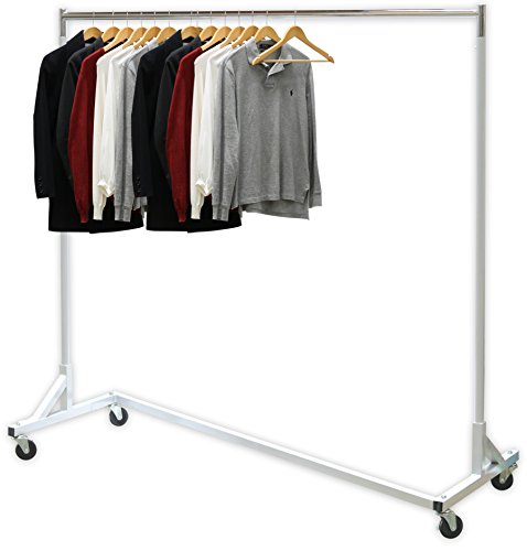 Product Cover Simple Houseware Industrial Grade Z-Base Garment Rack, 400lb Load with 62