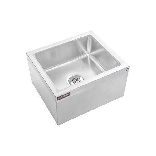 Product Cover DuraSteel Stainless Steel Floor Mount Mop Sink/Basin with Sink Drainage/Strainer - NSF Certified - 19
