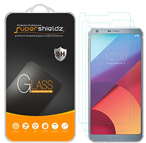 Product Cover (3 Pack) Supershieldz for LG G6 Tempered Glass Screen Protector Anti Scratch, Bubble Free