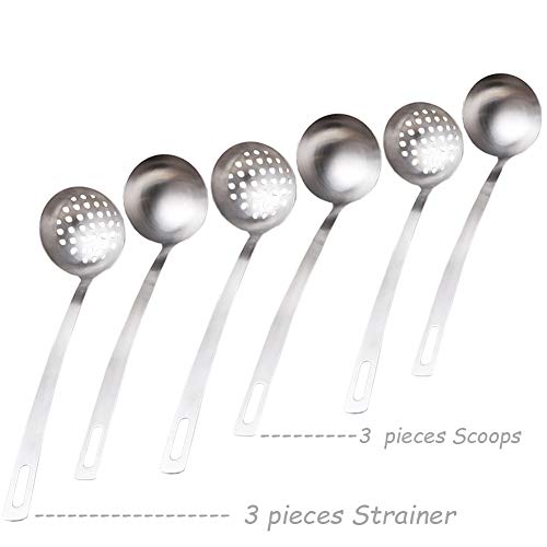 Product Cover 6PCS Hot Pot Strainer Scoops, (stainless steel)