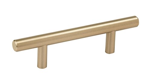Product Cover Bar Pulls 3 in (76 mm) Center-to-Center Golden Champagne Cabinet Pull
