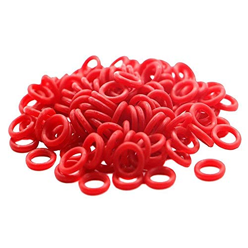 Product Cover ThreeBulls 120Pcs Rubber O-Ring Switch Dampeners Keycap red for Cherry MX Key Switch Keyboards Dampers