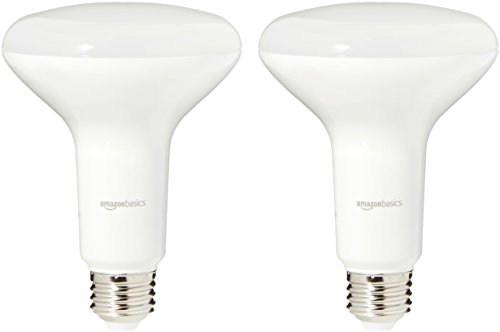 Product Cover AmazonBasics 65 Watt Equivalent, Soft White, Dimmable, BR30 LED Light Bulb | 2-Pack