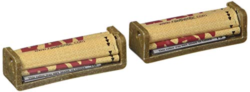 Product Cover Raw Natural Rolling Papers Hemp Plastic Cigarette Rolling Machine, 79mm 1 1/4 Inch Size (2 Pack)