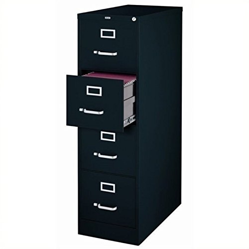 Product Cover Scranton & Co 4 Drawer Letter File Cabinet in Black