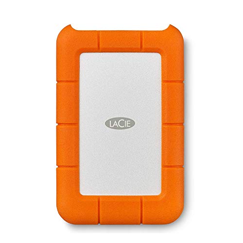 Product Cover LaCie Rugged USB-C 4TB External Hard Drive Portable HDD - USB 3.0, Drop Shock Dust Rain Resistant Shuttle Drive, for Mac and PC Computer Desktop Workstation Laptop, 1 Month Adobe CC (STFR4000800)