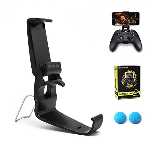 Product Cover dainslef Foldable Xbox One Controller Mobile Phone Holder Smartphone Clamp Game Clip for Microsoft Xbox One/Xbox One S/Steelseries Nimbus Duo(Clip Only)
