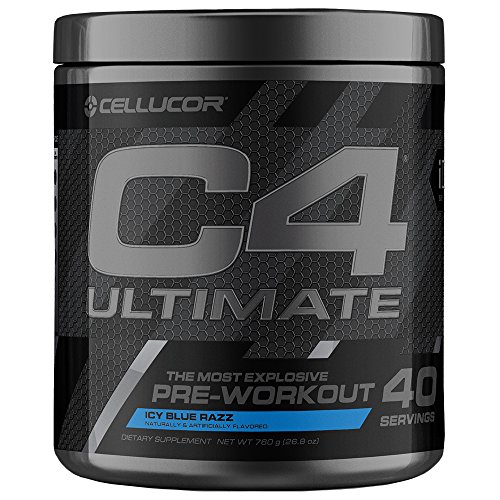 Product Cover C4 Ultimate Pre Workout Powder Icy Blue Razz | Sugar Free Preworkout Energy Supplement for Men & Women | 300mg Caffeine + Beta Alanine + Creatine | 40 Servings