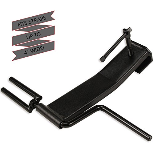 Product Cover Cargo Tie-Downs Strap Winder, Black Powder Coated Steel, Roll-up Flatbed Trailer Winch Straps up to 4