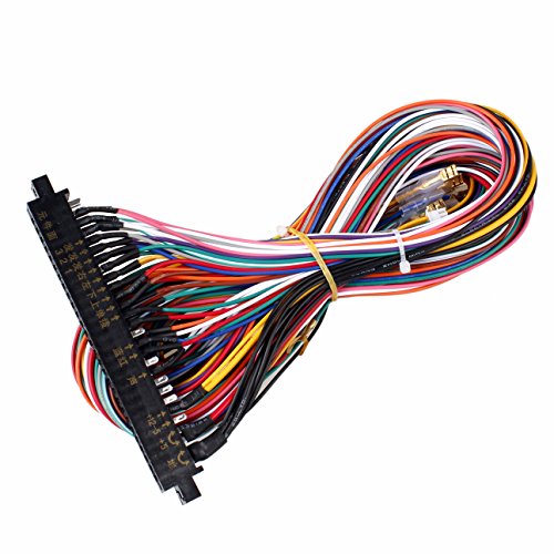 Product Cover EG STARTS Arcade Jamma 56 Pin Interface Cabinet Wire Wiring Harness Loom Multicade Arcade PCB Cable for Arcade Machine Video Game Consoles Jamma 60-in-1 Board & Pandora Box 2 3 4 Game