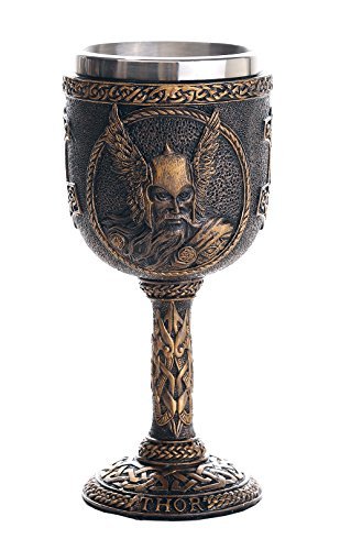 Product Cover Norse Mythology Thor God of Thunder Wine Goblet Chalice Cup 7oz