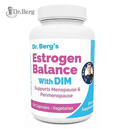 Product Cover Dr. Berg's Estrogen Balance with DIM (Diindolylmethane) / Promotes Healthy Estrogen Metabolism, Vegetarian Capsules - Aromatase Inhibitor to Support Healthy Estrogen Levels
