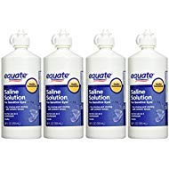 Product Cover Equate Saline Solution for Sensitive Eyes Twin Pack, 12 fl oz, 4 count