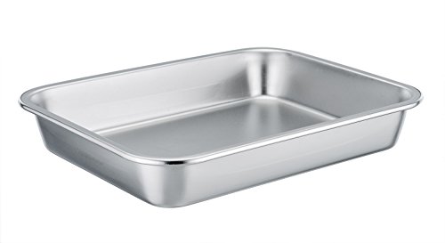 Product Cover TeamFar Stainless Steel Square Rectangular Pan Hi-Side Pan, Compact Size 8''x10''x1.7'', Healthy & Non toxic, Easy Clean, Dishwasher Safe