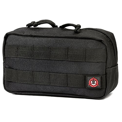 Product Cover Orca Tactical MOLLE Horizontal Admin Pouch Utility EDC Tool Bag (Black)
