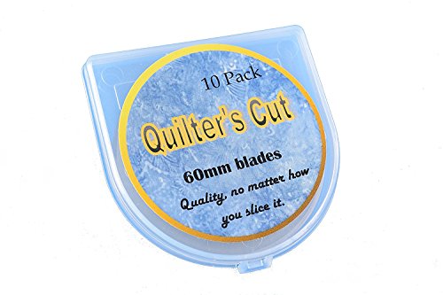 Product Cover Quilter's Cut 60mm Rotary Blades, 10 Pack, Fits Olfa, Fiskars, Martelli, Truecut