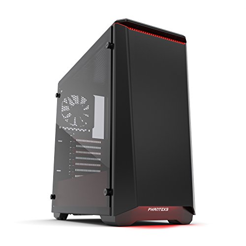 Product Cover Phanteks PH-EC416PSTG_BR Eclipse P400S Silent Edition with Tempered Glass, Black/Red Cases