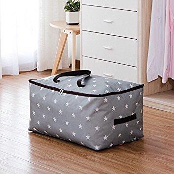 Product Cover DOKEHOM DKA1011GY 100L Large Storage Bag Fabric Clothes Bag Thick Ultra Size Under Bed Storage Moisture Proof Available in 4 Colors (Grey)