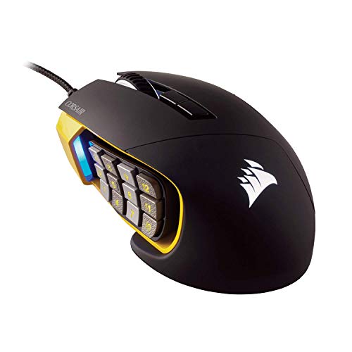 Product Cover CORSAIR Scimitar Pro-MMO Gaming Mouse - 16,000 DPI- 17 Programmable Buttons (Yellow)