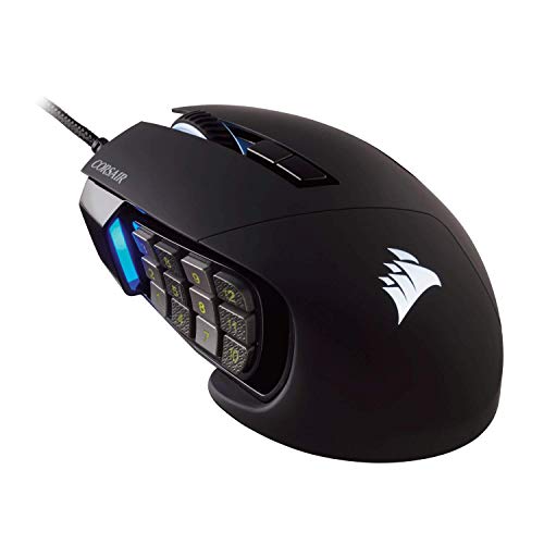 Product Cover CORSAIR Scimitar Pro RGB - MMO Gaming Mouse - 16,000 DPI Optical Sensor - 17 Programmable Side Buttons - Black