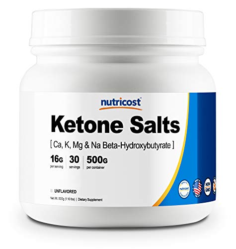 Product Cover Nutricost Keto BHB Exogenous Ketones 4-in-1 (30 Serv) 12g Beta-Hydroxybutyrate (BHB) Per Serving, (Unflavored) - Ketone Salts