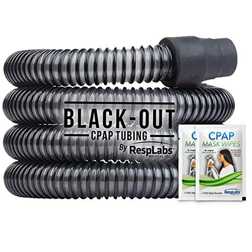 Product Cover RespLabs CPAP Hose, Black-Out Tubing - The Original Universal 6 ft. Tube | Compatible with Respironics and ResMed Devices