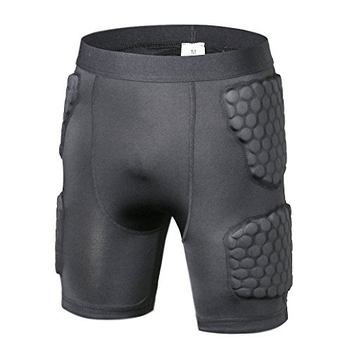 Product Cover TUOY Padded Compression Shorts, Padded Vest Rib Hip and Thigh Protector for Football Paintball Basketball Ice Skating Rugby Soccer Hockey and All Other Contact Sports