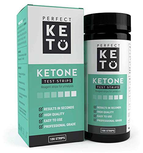 Product Cover Perfect Keto Ketone Testing Strips: Test Ketosis Levels on Low Carb Ketogenic Diet, 100 Urinalysis Tester Strips Best for Accurate Meter Measurement of Urine Ketones Tests: by Perfect Keto
