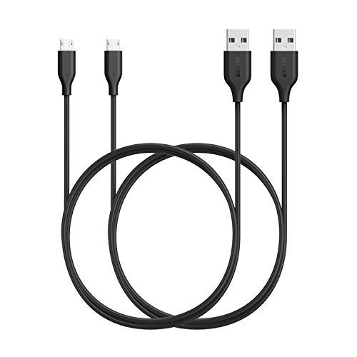Product Cover [2-Pack] Anker Powerline Micro USB (3ft) - Durable Charging Cable, with Aramid Fiber and 5000+ Bend Lifespan for Samsung, Nexus, LG, Motorola, Android Smartphones and More