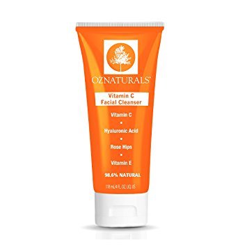 Product Cover OZ Naturals OZNaturals Vitamin C Facial Cleanser - The Most Effective Anti Aging Face Wash + The Natural Skin Care Solution For Clean Pores And A Healthy Radiant Glow. 98% Natural 4 oz. tube